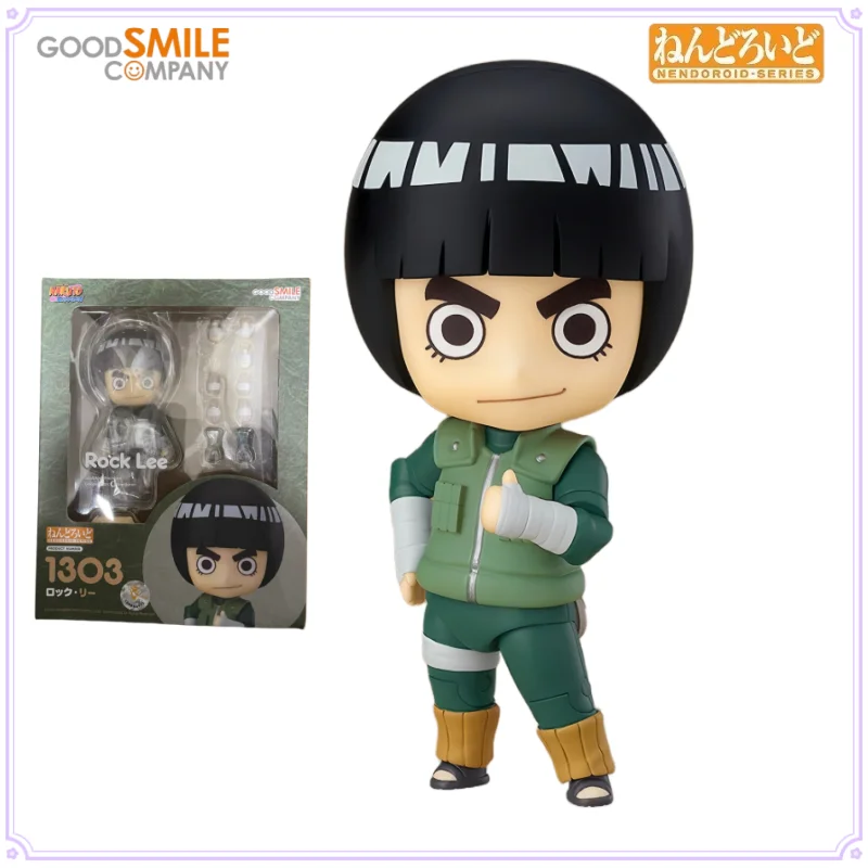 GSC Oryginalna Seria Nendoroid Nr 1303 Rock Lee Anime Figurki Peryferyjne Zabawki dla Chłopców Prezent Kolekcjonerskie Ozdoby
