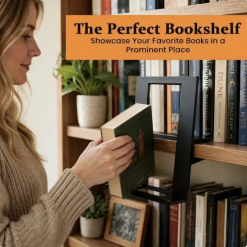 Unique Book Display Shelf Decorative 3d Printed Floating Storage Stand Bookcase Book Display Stand For Home Library Classroom
