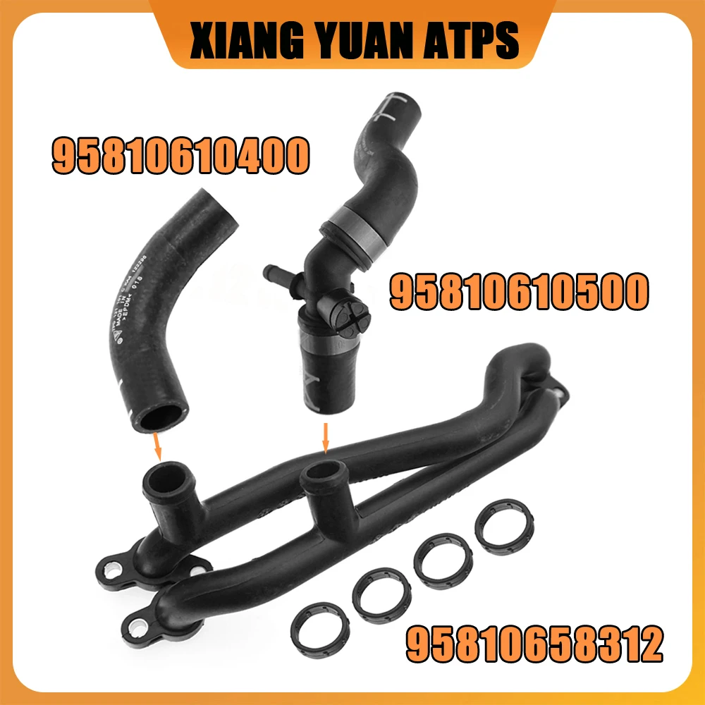 

95810658312 95810610500 95810610400 Engine Coolant Hose Antifreeze Pipe For Porsche Cayenne E2 92 2011 2012 2013 2014-2018 3.0L