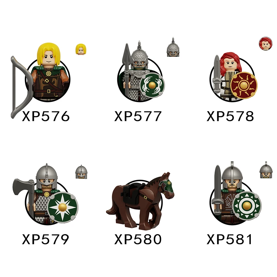 

KT1078 Lord The Ring The War of the Rohirrim Фигурка Военный солдат Строительные блоки Сборка игрушек для детей Подарок на день рождения