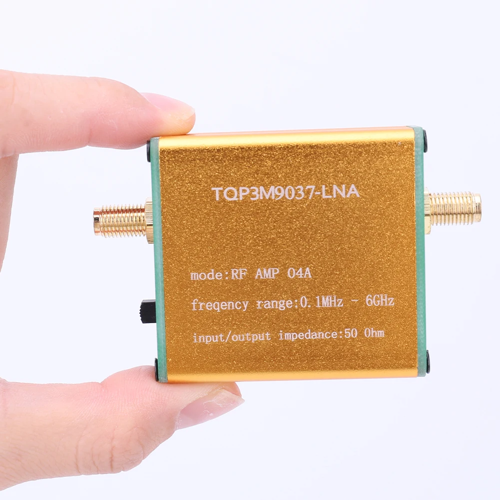 100K-6GHz Full Band Low Noise Amplifier 20dB High Gain LNA RF Power Preamplifier Wide Frequency Range for Software Defined Radio