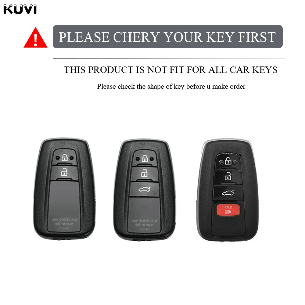 4 guziki modne TPU obudowa kluczyka do samochodu obudowa Fob dla Toyota Prius Camry Corolla CHR C-HR RAV4 Land Cruiser Prado akcesoria — zdjęcie 3