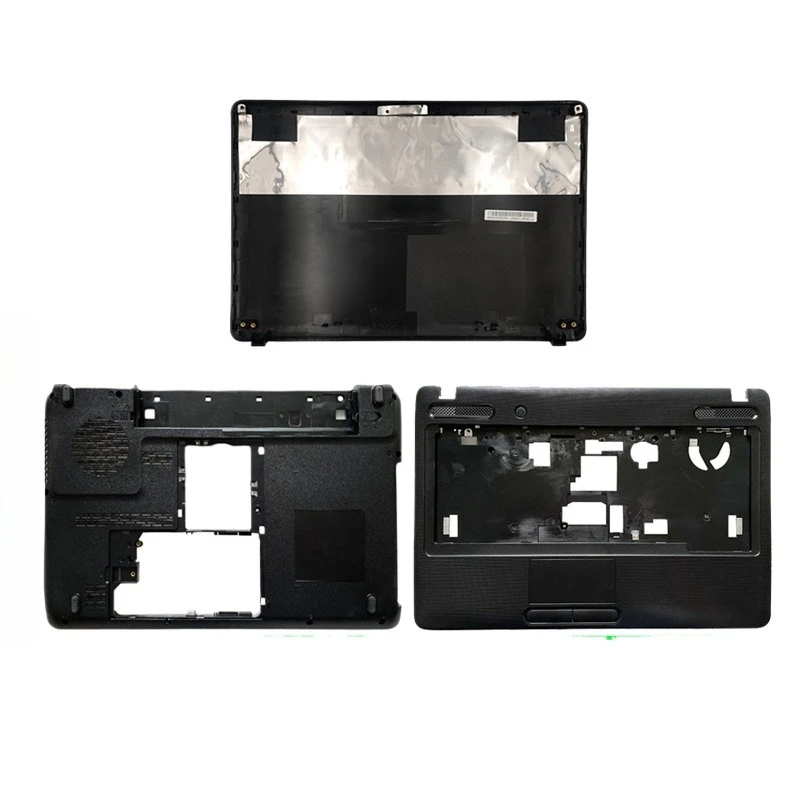 For Satellite C640 C600 case  Laptop Rear Cover Top Lid Upper Lower Hand Rest Housing Case Black shell