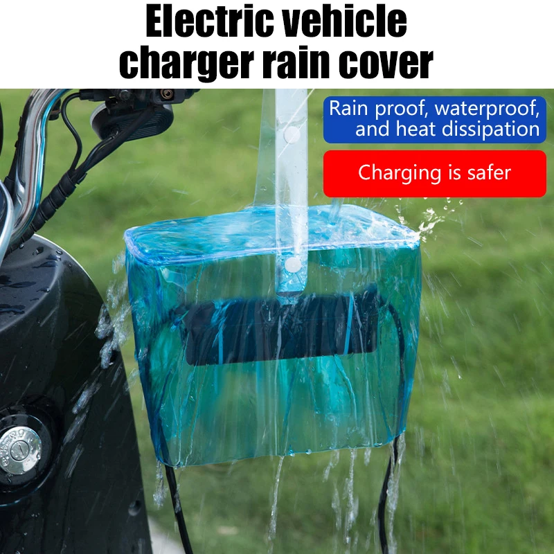 Electric Car Charger Case Dustproof Outdoor Clear Cover For Electric Motor Charger EV Charger All Weather Protection Cover With