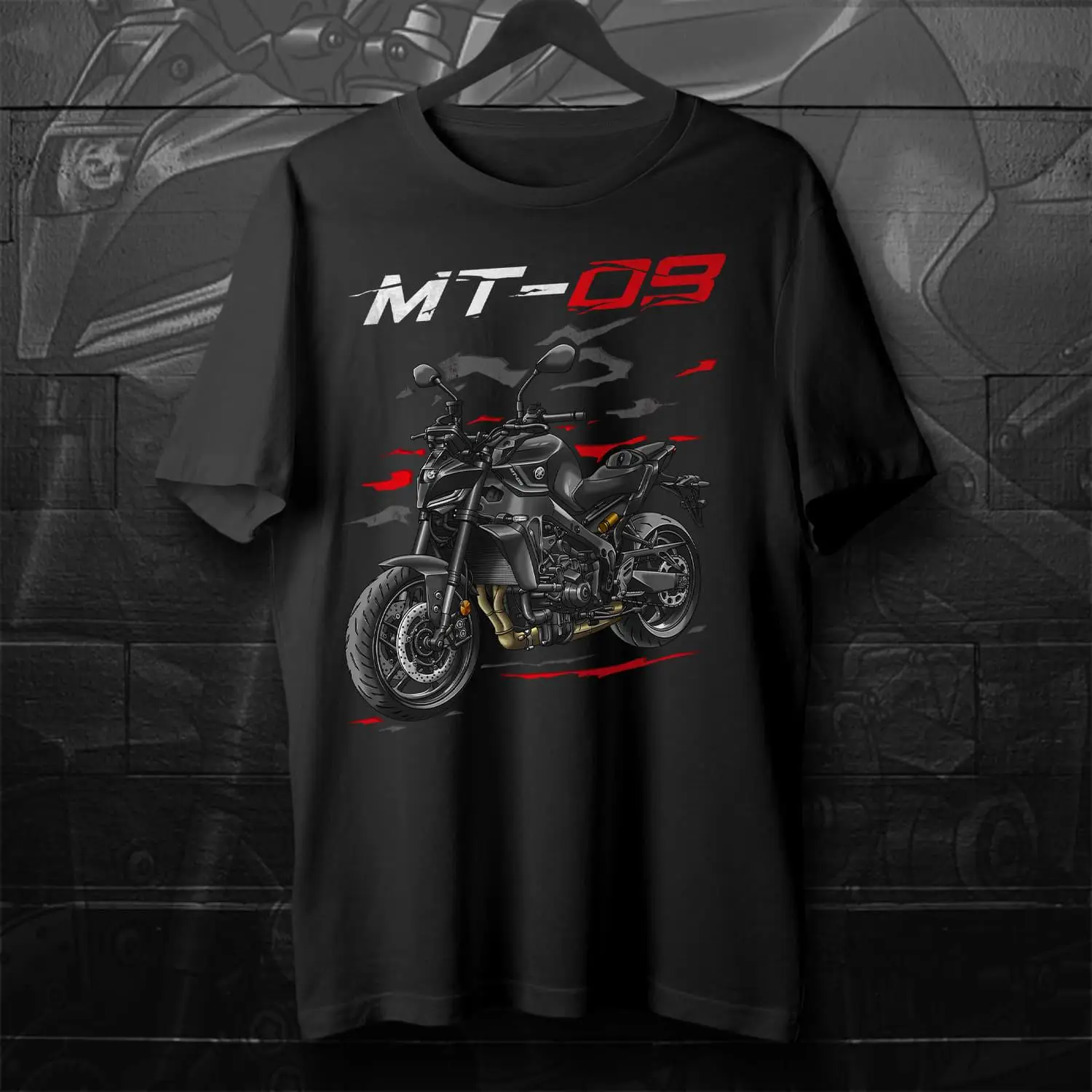 

Yamaha MT-09 2024 Inspire T-Shirt - Motorcycle T shirt Men Fashion Street Hip-hop Rock Short-sleeved Women Cotton Round-neck