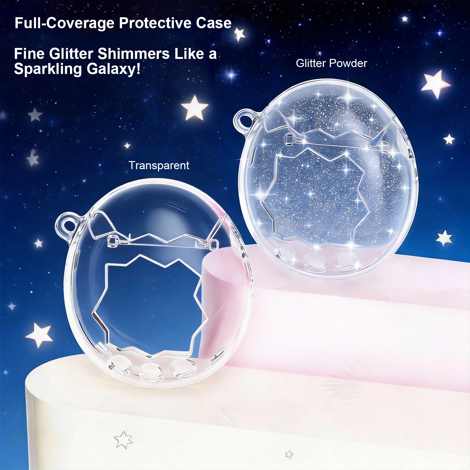 

Games Console hard shell PC Fall Resistant Transparent Protective Cover Non-Slip For Tamagotchi Paradise Games Accessories