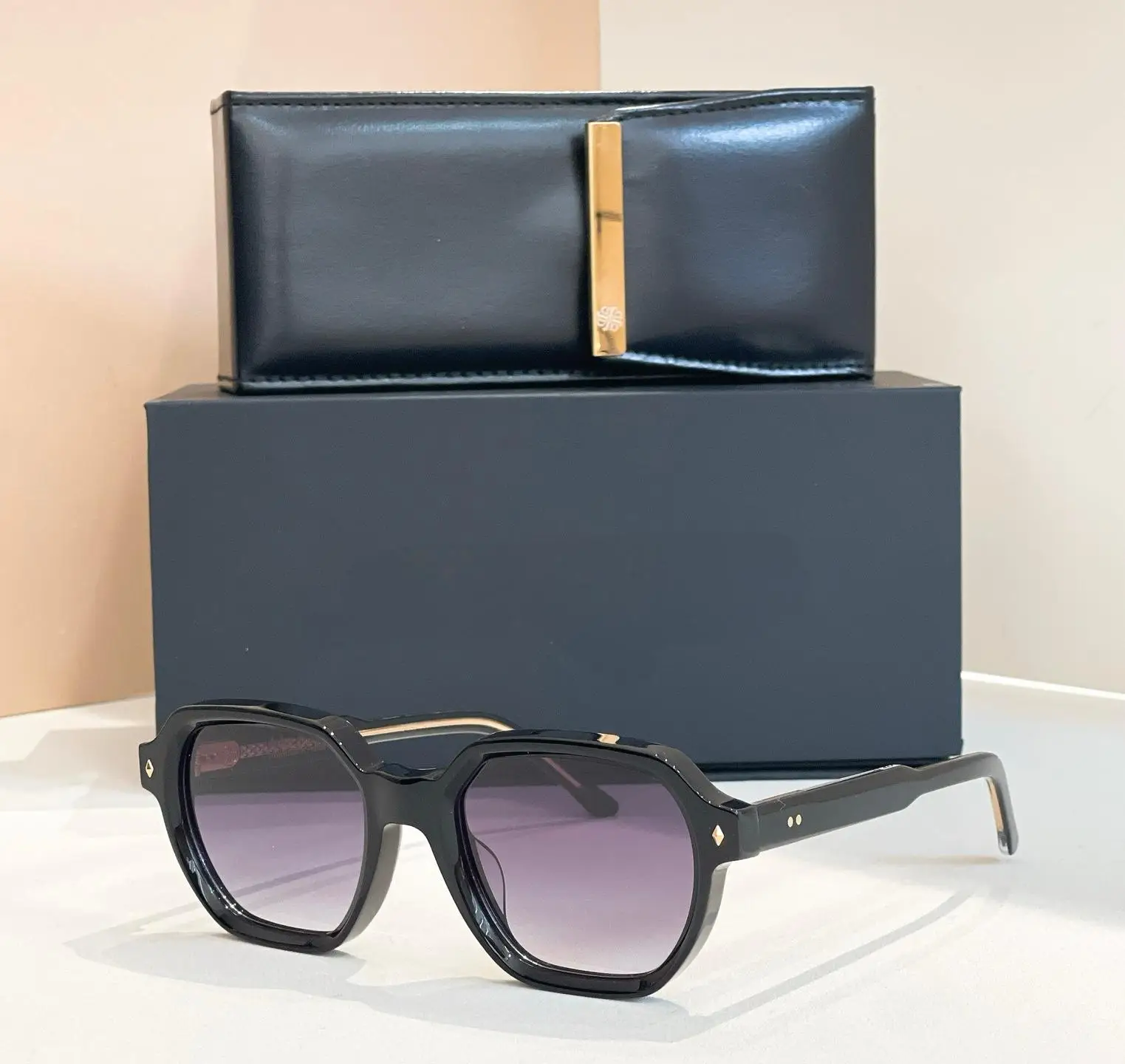 GIORGIO نظارات شمسية رجالية عصرية ذات علامة تجارية متعددة الأضلاع مربعة الشكل للسفر خفيفة فاخرة للنساء