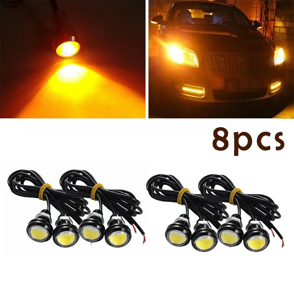

8x Car Light Front Grille Lamp Bumper Grill Hood Amber Led Light For Dodge -RAM 1500 2500 3500 Interior Car Accessories