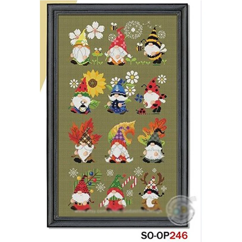 

OP246 Cross Stitch Kits Cross-stitch Kit Embroidery Threads For Embroidery Set Christmas Crafts For Adults Embroidery Needles