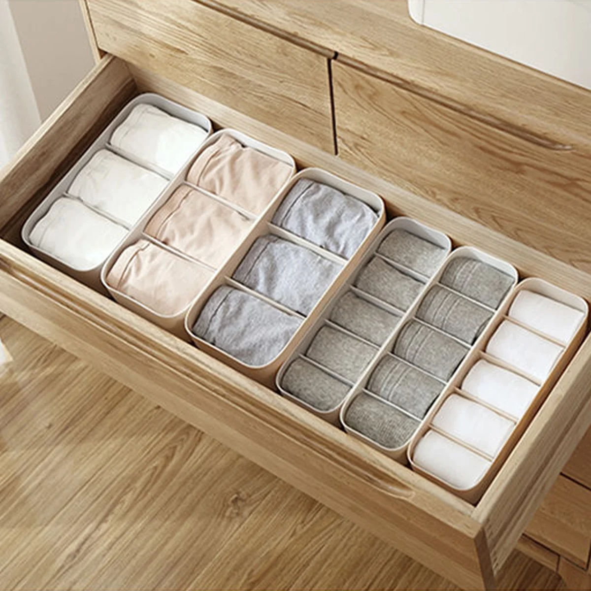 Sock Organizer Tray - Boîte de rangement domestique à 3/5