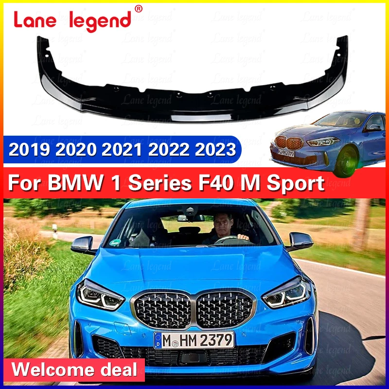 Front Bumper Lip Splitter Diffuser Cover For BMW F40 M Sport 118i 120i 128ti M135i M Pack 2019 2020 2021 2022 2023 Body Kits