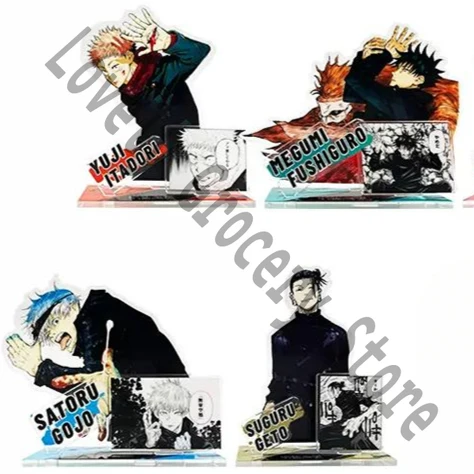 

Anime Jujutsu Kaisen Satoru Gojo Itadori Yuji Fushiguro Megumi Geto Suguru Cosplay Acrylic Standing Sign Ornament Xmas Halloween