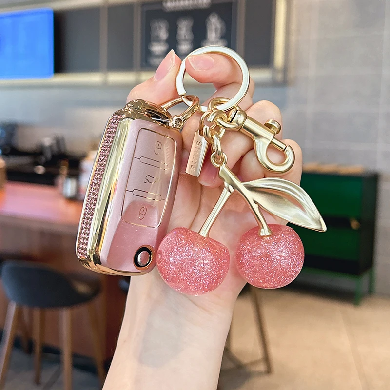 For Volkswagen Keycase Sagitar Lavida Lamando Bora POLO Teramont CC Tiguan T-Roc Taylor Golf Keycover Key shell Keychain car key