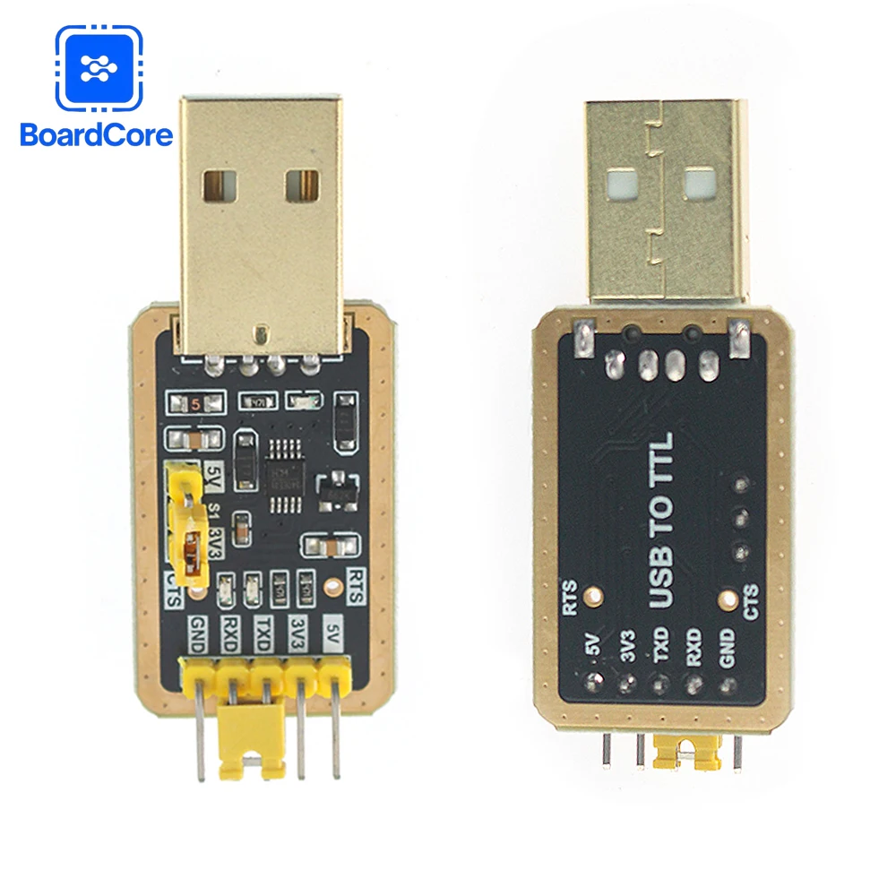 CH340E Serial Port Modules USB To TTL Converter UART Module CH340 3.3V 5V Nine Brush Plate for Arduino Diy Kit