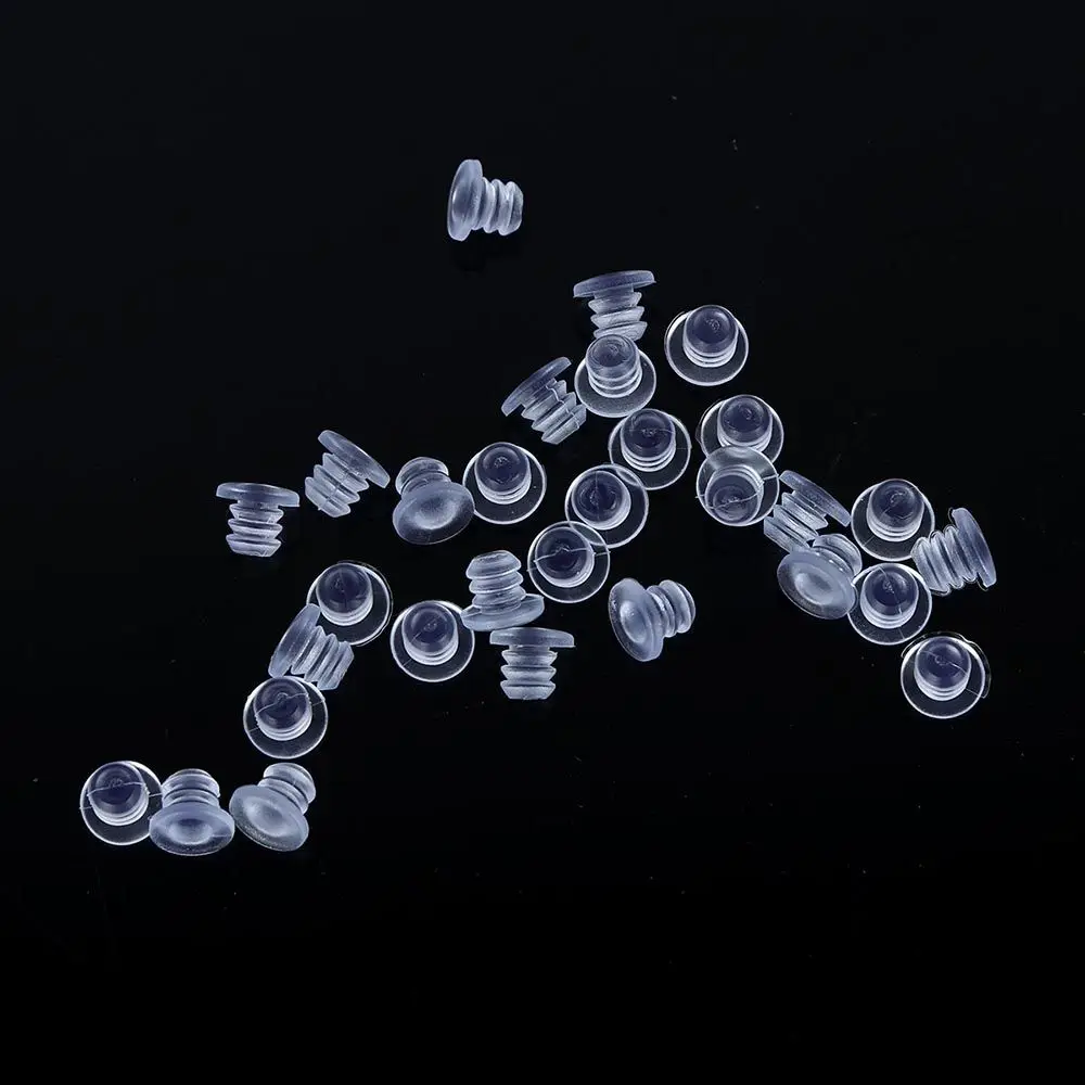 Rubber Transparent Door Bumper Anti collision Foot Pad Rubber Stem Bumpers Fasteners Hole Plugs