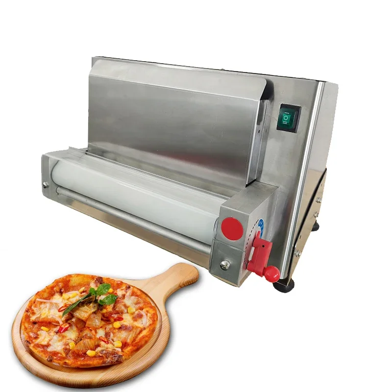 

Electric 12 Inch Pizza Dough Flattener Machine Pizza Press Pizza Dough Roller sheeter Making Machine