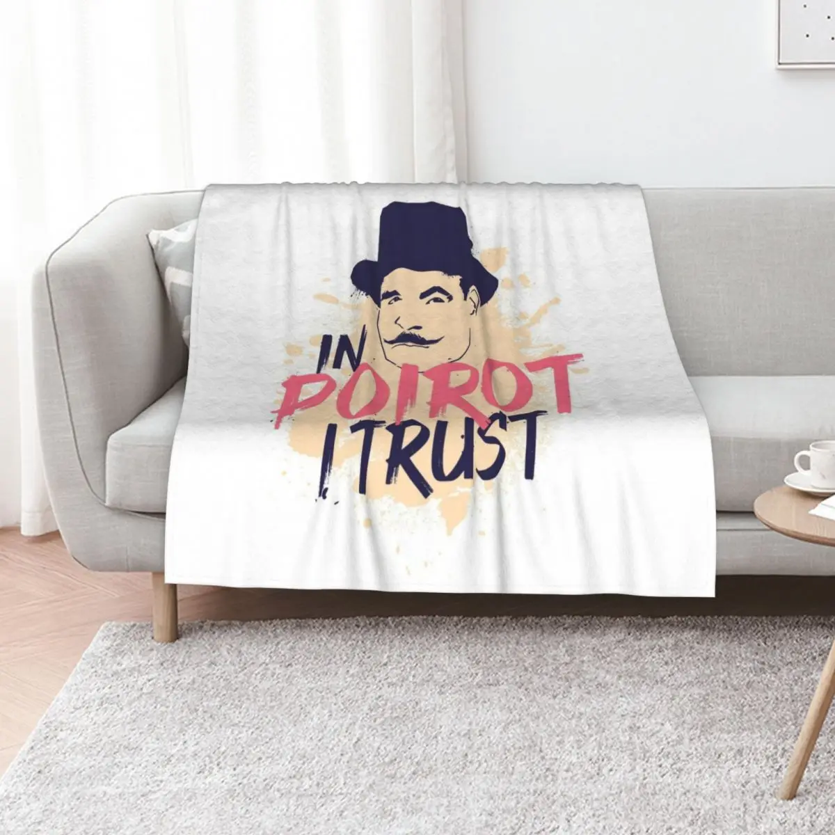 

Hercule Poirot Throw Blanket Furrys decorative Decorative Sofa Thermals For Travel Blankets