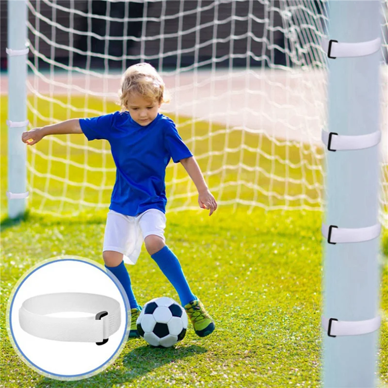 B93B-60Pcs الهدف صافي الأشرطة كرة القدم الهدف صافي الربط التعادل الأشرطة كرة القدم الهدف صافي الأشرطة