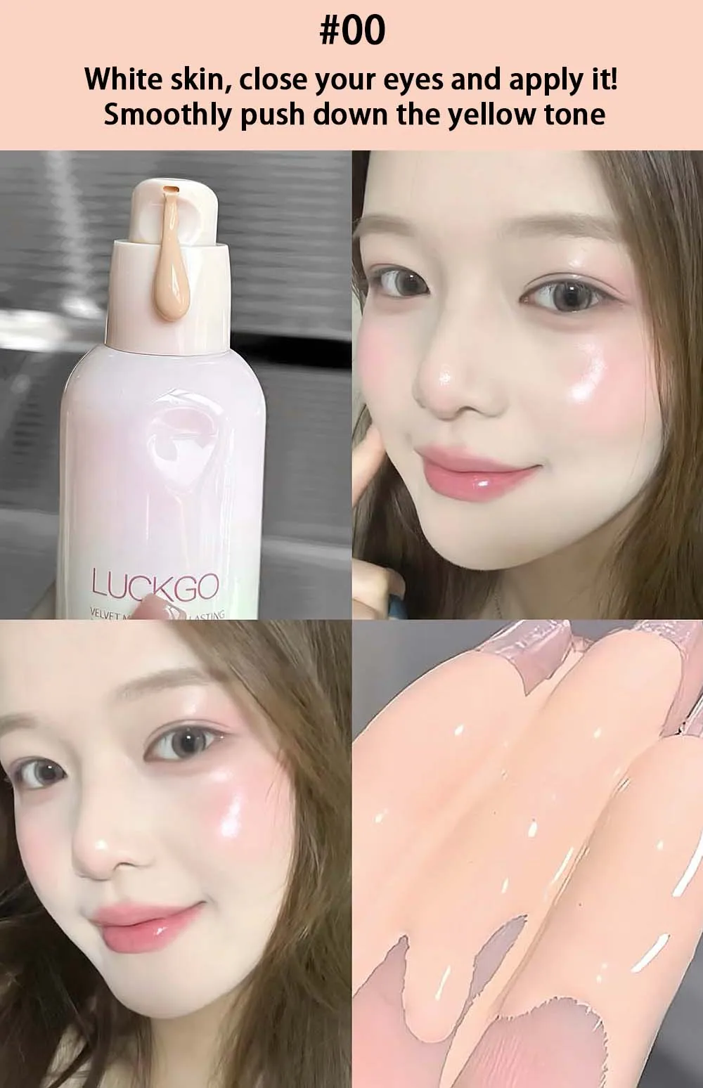 1 Pcs Natural Smooth Creamy Liquid Foundation Long Lasting Waterproof Even Skin Concealer Face Liquid Foundation Makeup Cosmetic