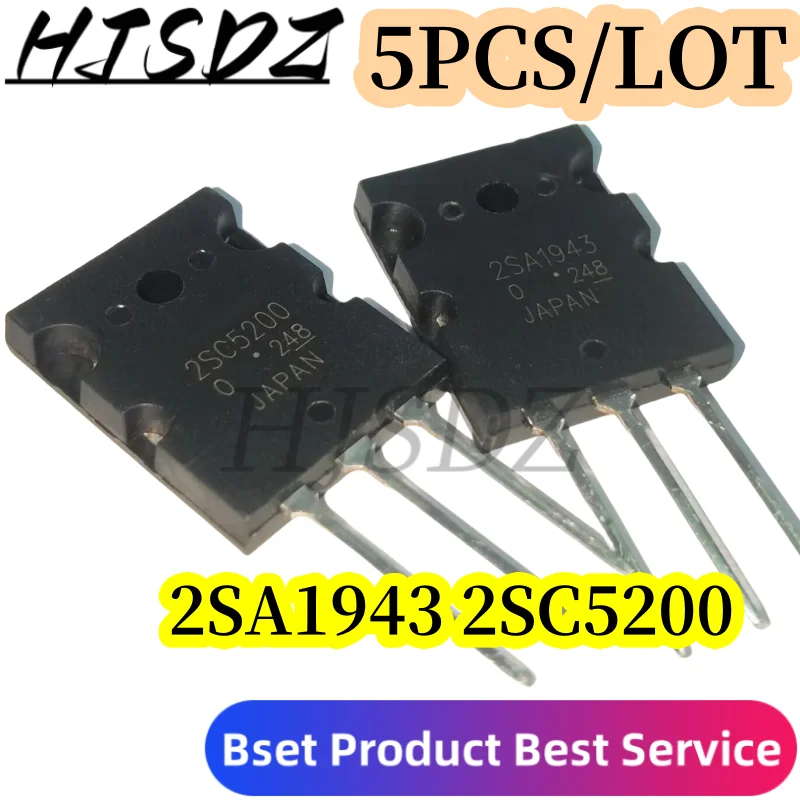 5PCS/LOT Chip IC  Nuevo 2SA1943 TO-3P 2SC5200 TO-3PL  (5PCS 2SC5200+5PCS 2SA1943) 100% envío gra