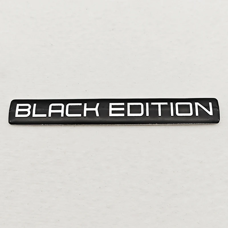 3D aluminium auto motorfiets Trunck logo Black Edition embleem badge sticker auto sticker universele accessoires