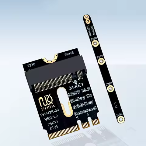 M.2 Wifi Interface A+E Key to PCIE4.0 NVME M Key Riser Card with Rail Bracket for 2230-2280 M2 NVME SSD for M2 NVME to SATA Card
