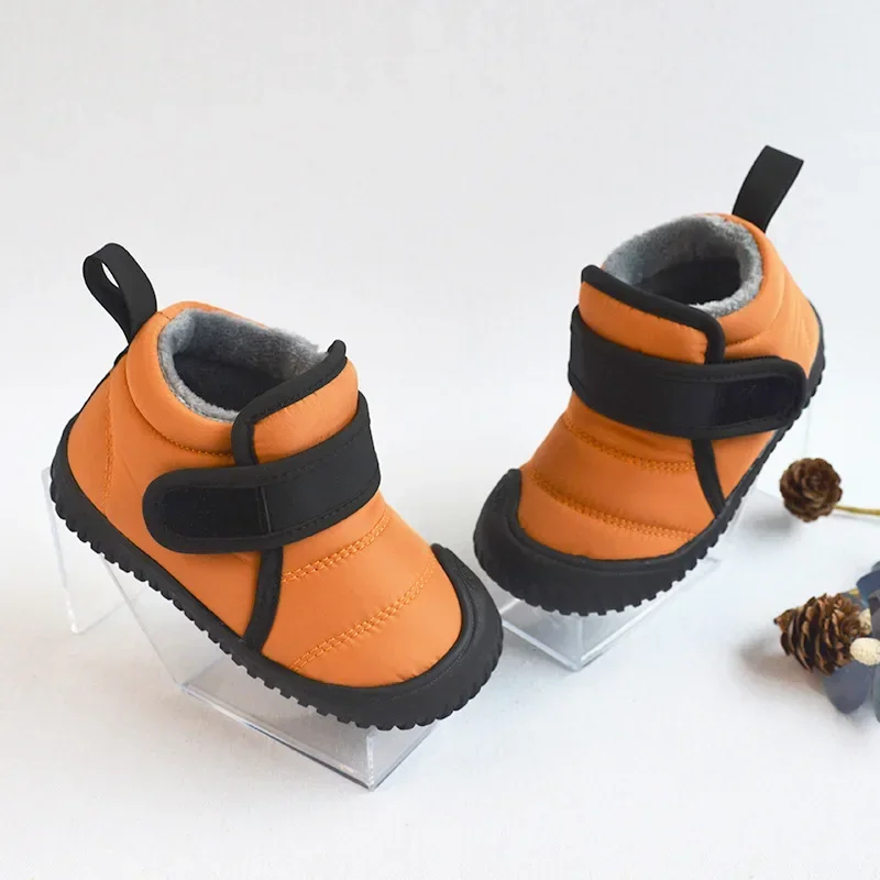 Winter children new velvets cotton shoes baby casual soft-soled warm cotton boots boys and girls fashion short snow boots