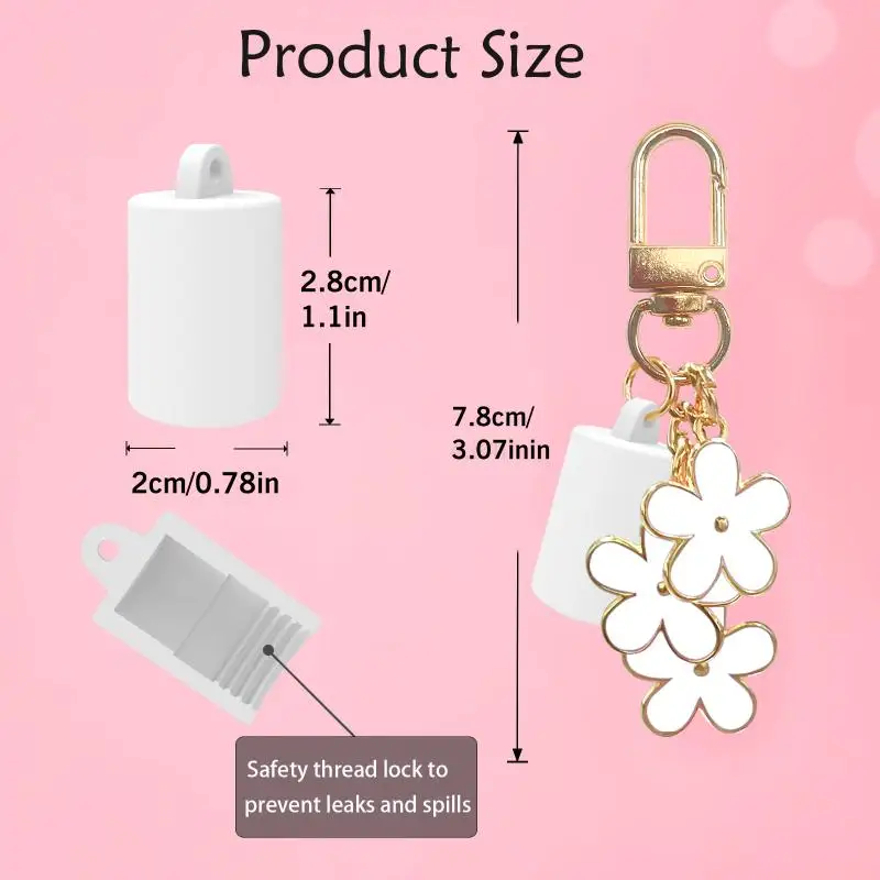 ملحقات غطاء سلسلة مفاتيح من السيليكون على شكل شبشب، سلسلة مفاتيح متينة محمولة متوافقة مع تخزين ملمع الشفاه وغطاء بلسم