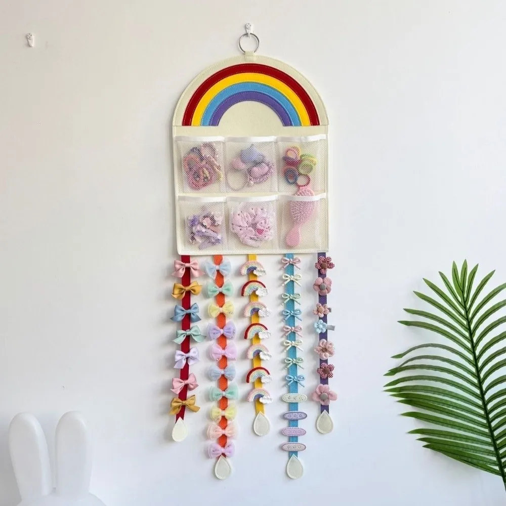 Large Capacity Hairpin Display Rack Wall Hanging Nordic Style Hair Clip Storage Bag Room Storage Space Saving