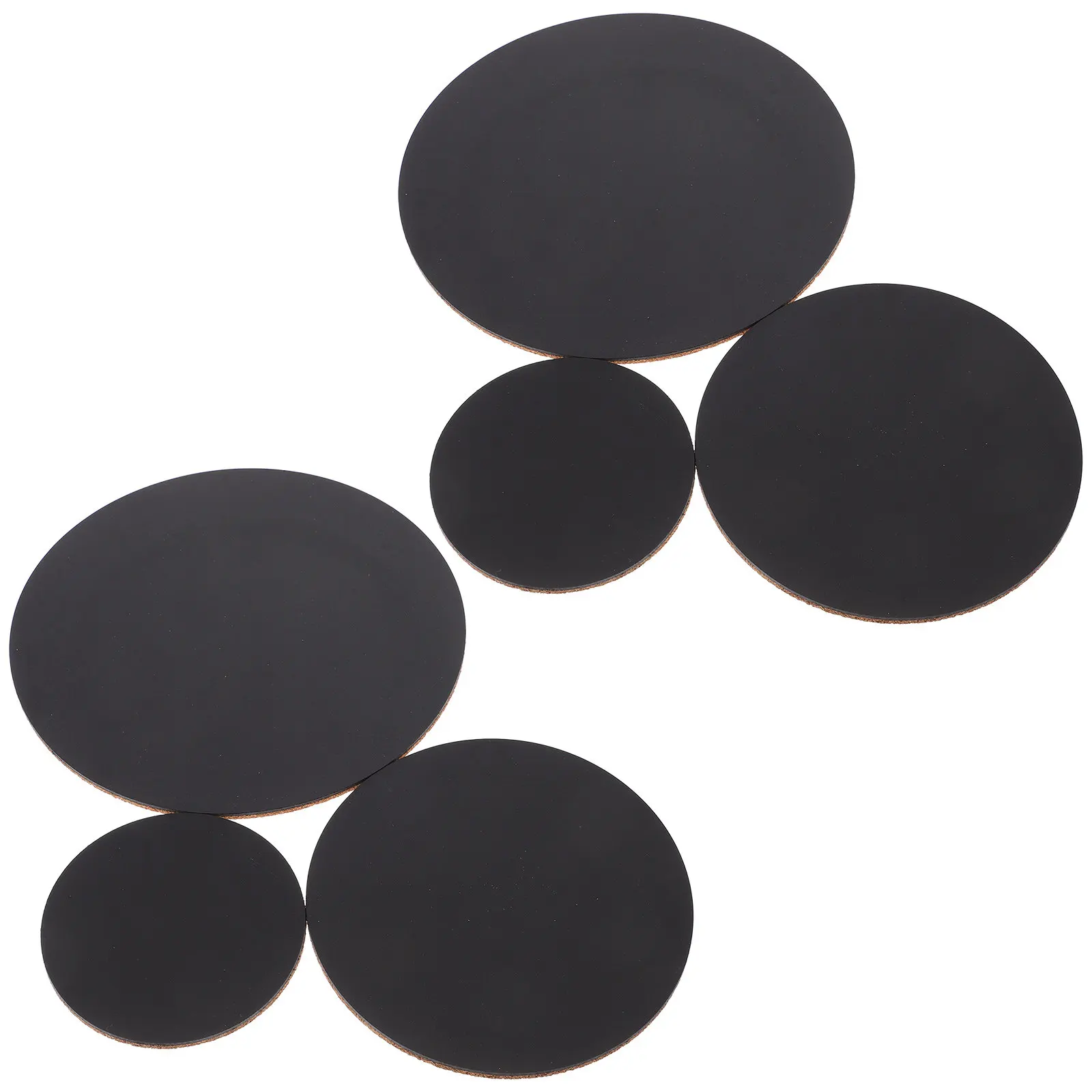 

Набор из 6 мягких пробковых подставок для растений: толстые, впитывающие, нескользящие, для использования в помещении и на улице, защитные пробковые подставки-блюдца, уличные подставки под горячее