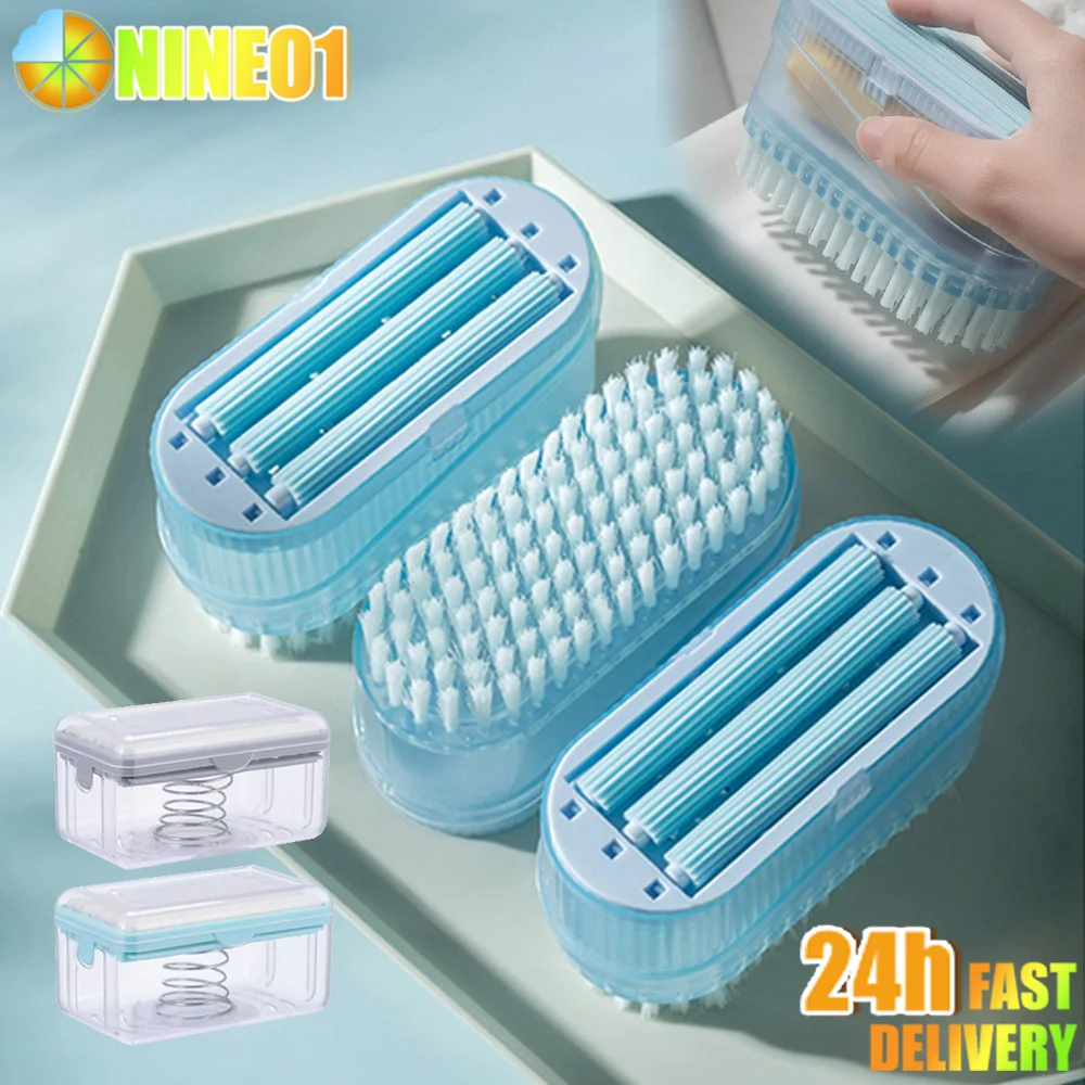 Soap Dishes Hand-Free Rubbing Foaming Soap Box Multifunctional Soap Box Roller Brush Type Household Storage Bathroom Products