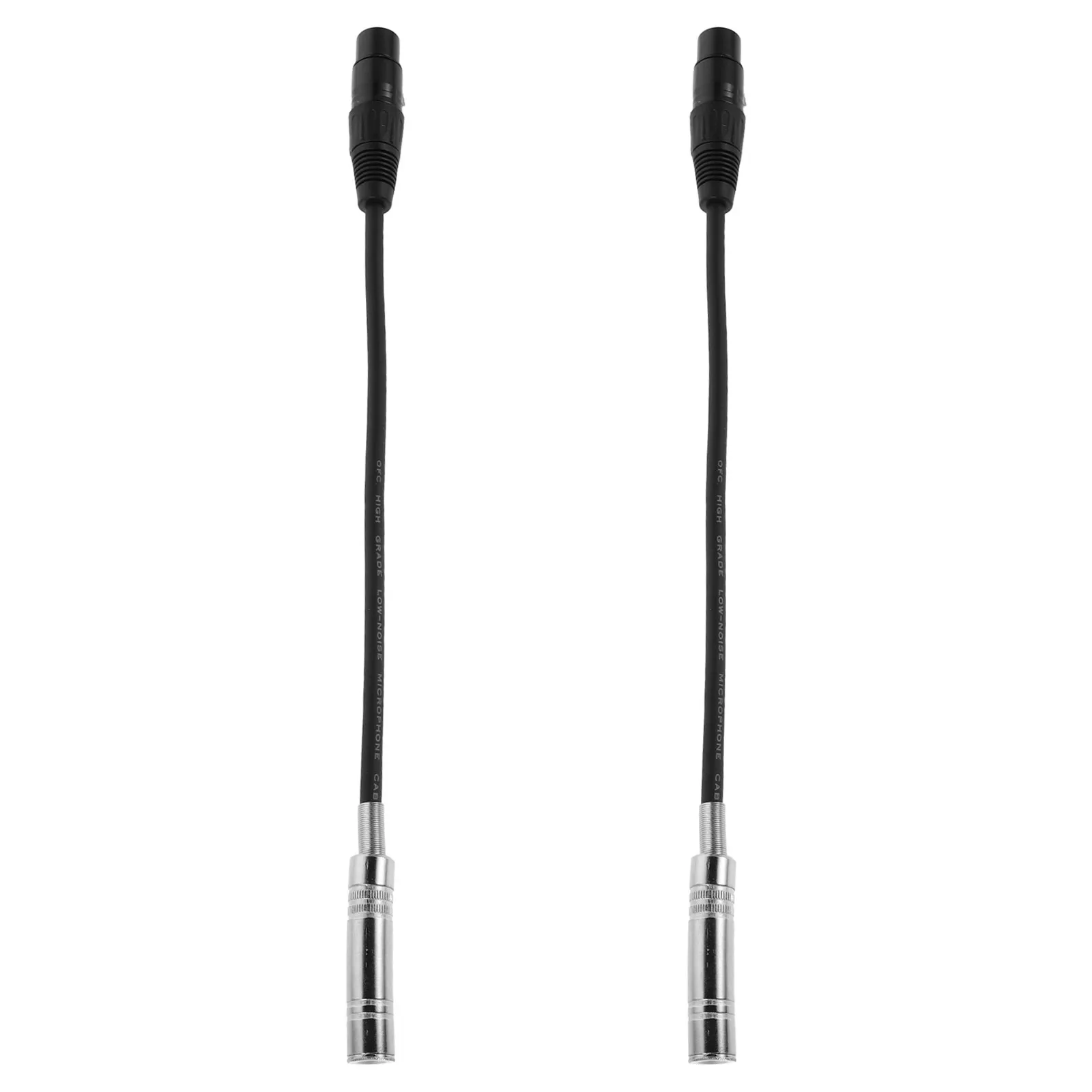 2 câbles microphones XLR équilibrés, transmission audio haute fidélité pour consoles de mixage, studios, scènes et systèmes d'enceintes.