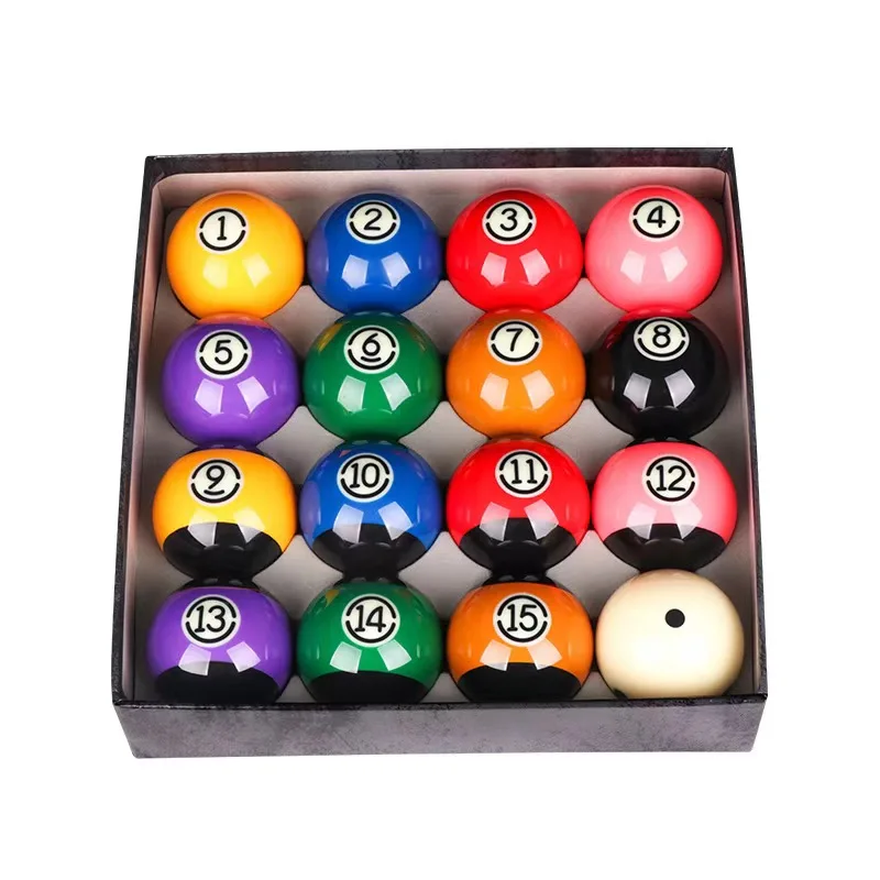 

Premium Quality 57.2mm Tournament Black TV Ball Set American Billiard Balls Box of 16 PCS