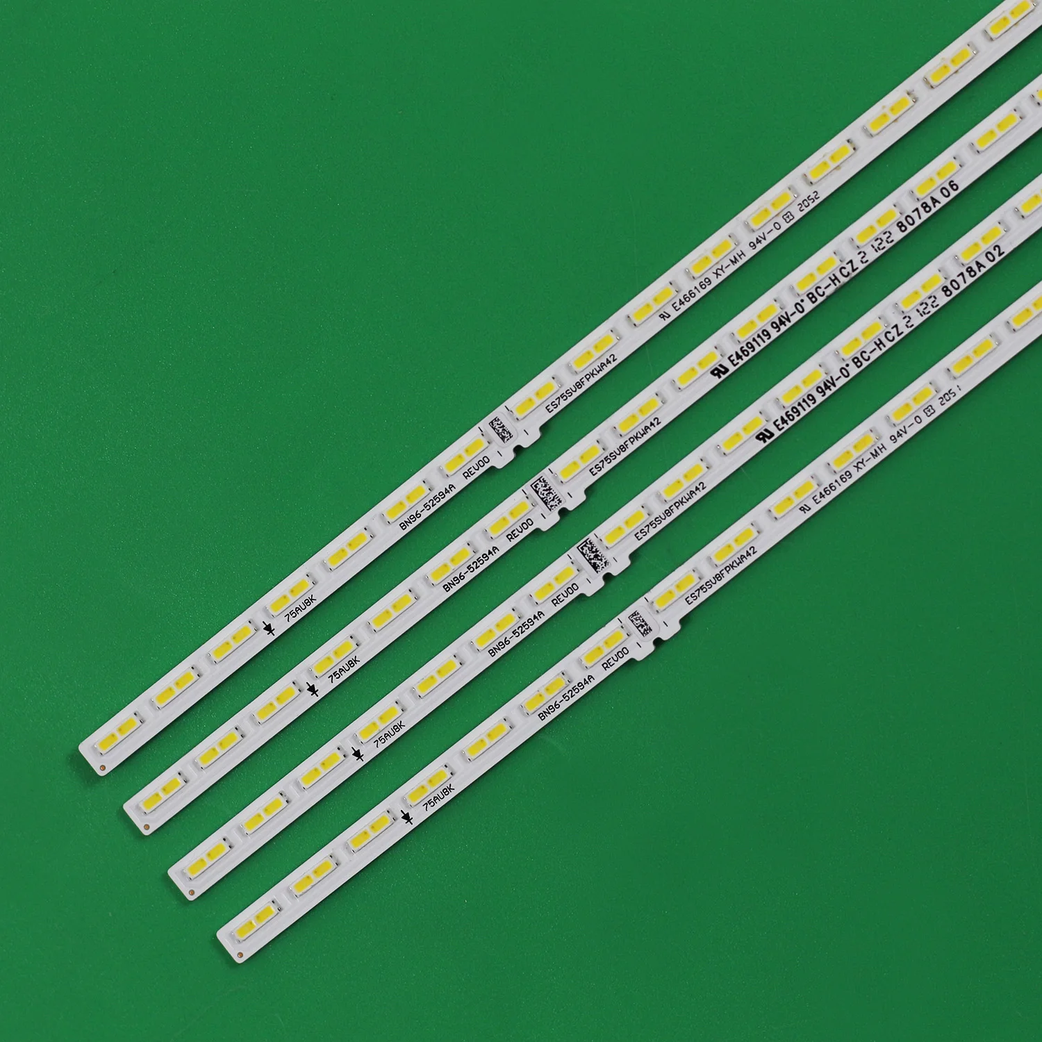 Strip lampu latar LED untuk Samsung UN75AU8200 BN96-52594A UN75AU8000 UA75AU8000 UE75AU8000 LM41-01046A/C 75AUBK