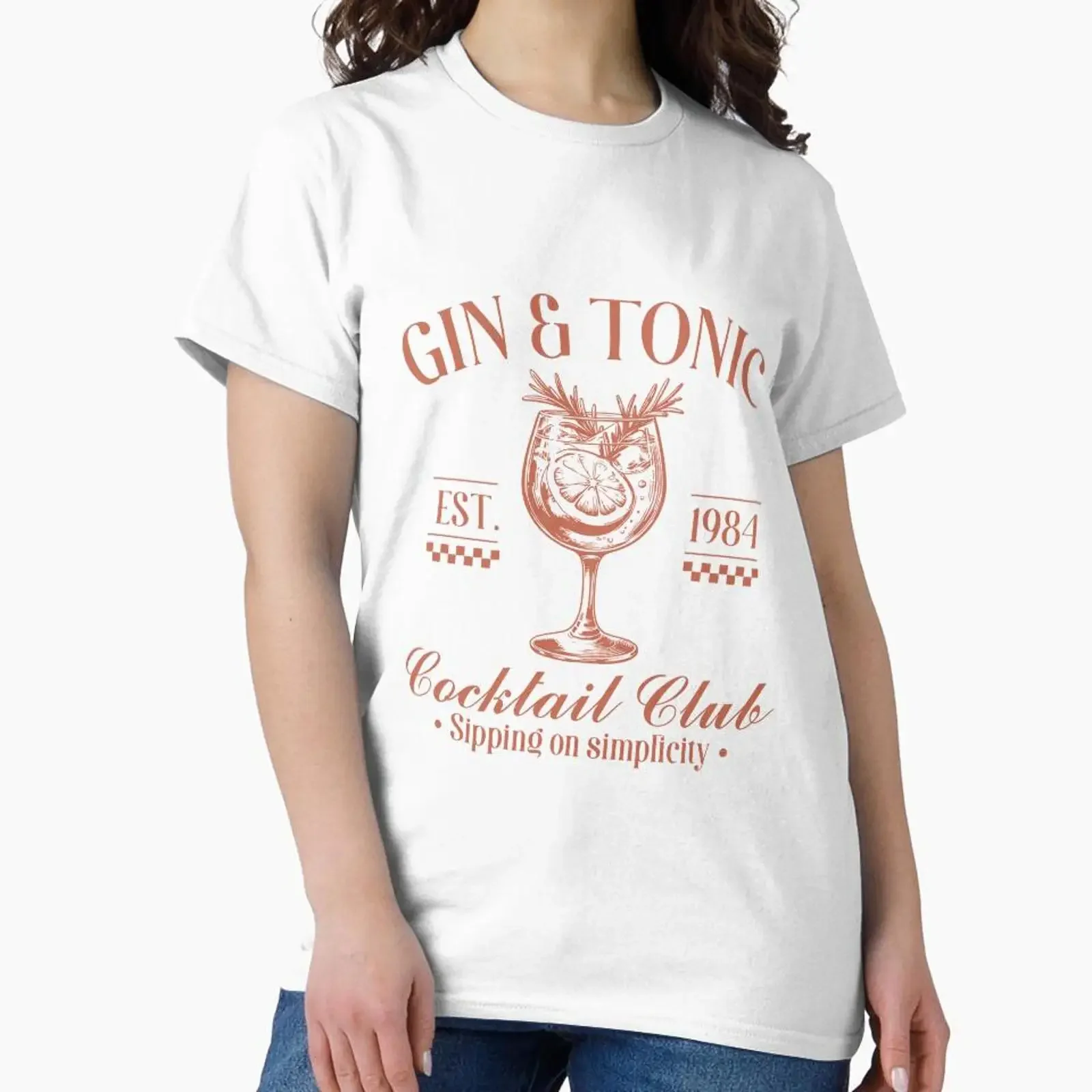 Vintage Summer Cocktail Gin Tonic designed and sold by Midnight_Poison vintage Washed Stylish designer clothes streetwear Soft