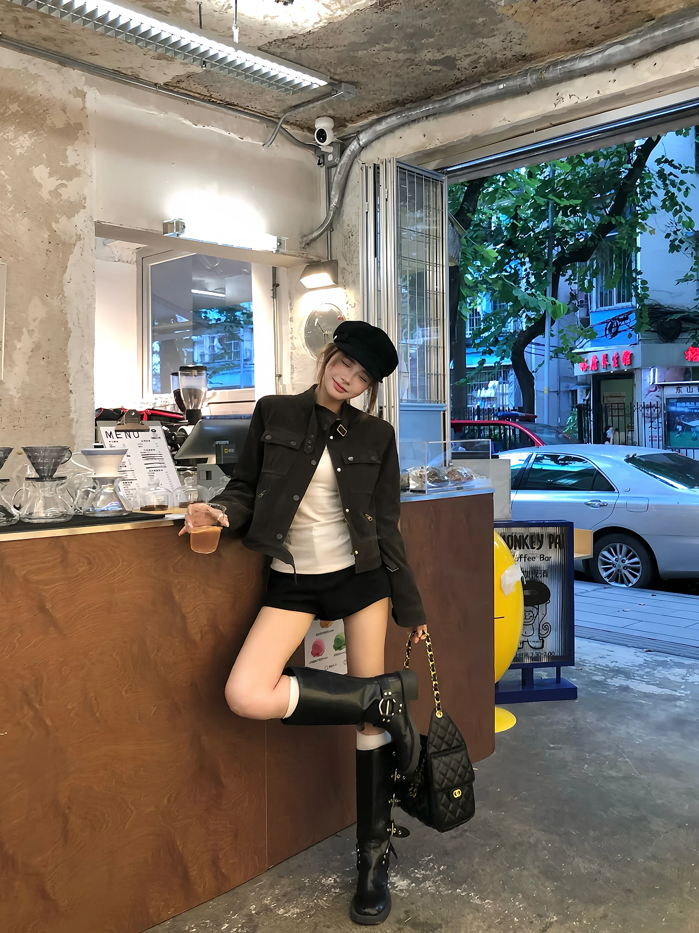 

ort Suede Jaet Women's Autumn Winter 2025 New Sle Seven Simp Slip Brown Beautiful Mermaid Top Commute Sle PU Leather