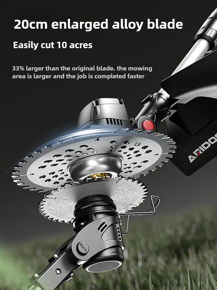 Handheld High Power Electric Lawn Mower, New Rechargeable Lithium Battery Tool for Household Weeding & Grass Cutting