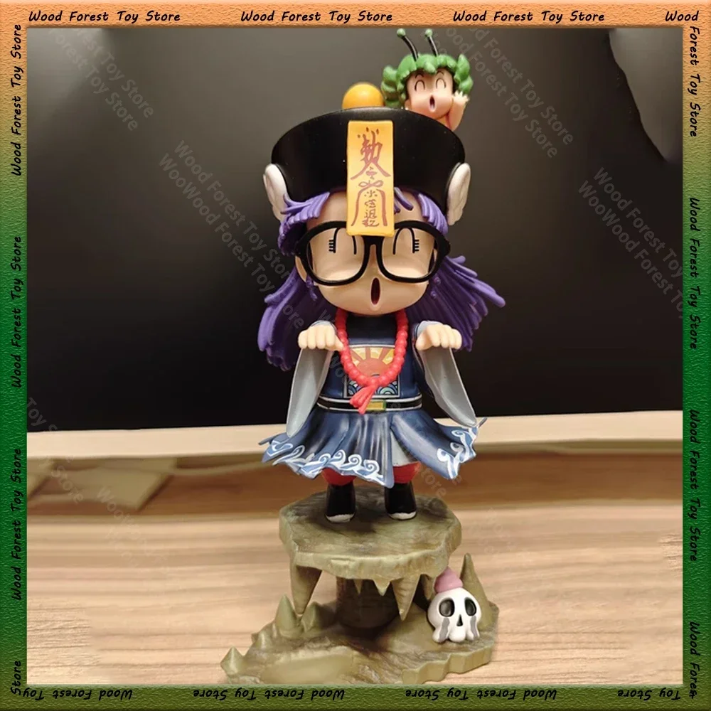 24cm Arale Anime Figure Arale Figurine IQ Doctor Arale Cute Pvc Statue Collectible Model Toys Doll Desk Decor Birthday Gifts