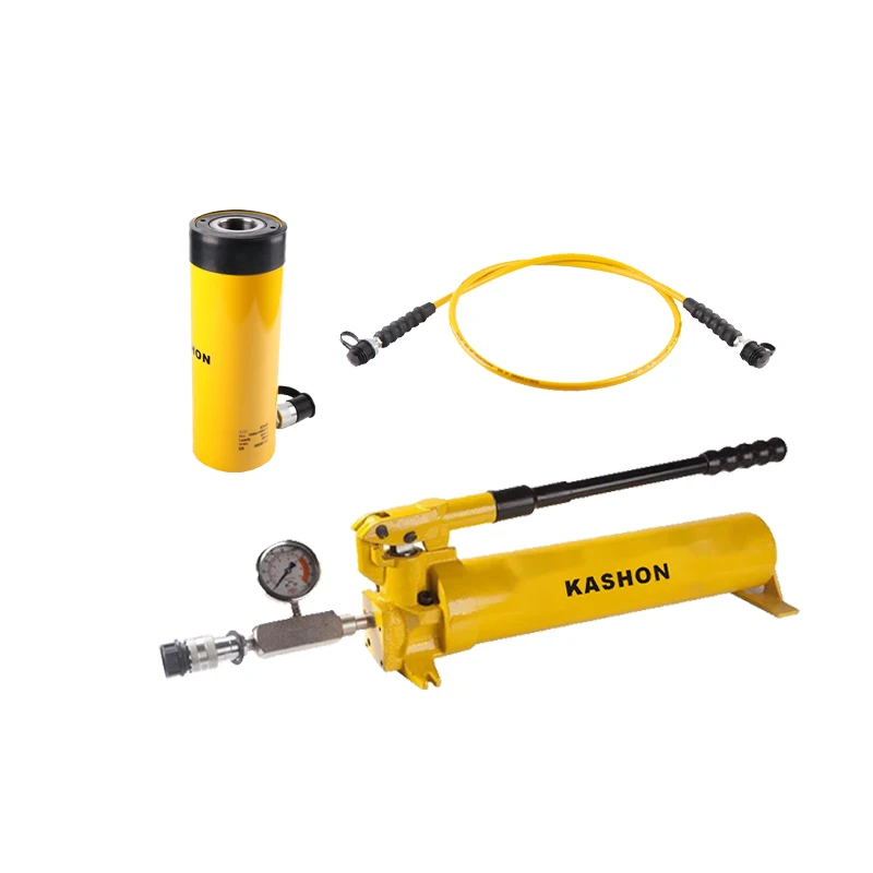 RCH-306 700bar Spring Return Center Hole Hydraulic Cylinder Hollow Plunger Stressing Jacks Use With Hydraulic Pumps