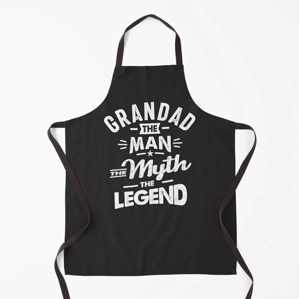 

Grandad The Man Myth Legend - Mens Funny Dad and Grandpa Apron kitchen clothes for men Kitchen Man Apron