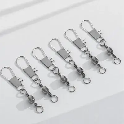 6 stuks zware metalen haken voor vliegerlager connector spoel haak vervanging vliegende vlieger reel accessoire connector haken