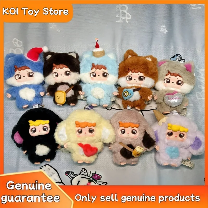 جديد الأصلي الطفل ثلاثة مي توتو و حولا لا صندوق أعمى حقيبة قطيفة قلادة الحلي الزخرفية جمع الدمى عيد ميلاد فتاة هدية