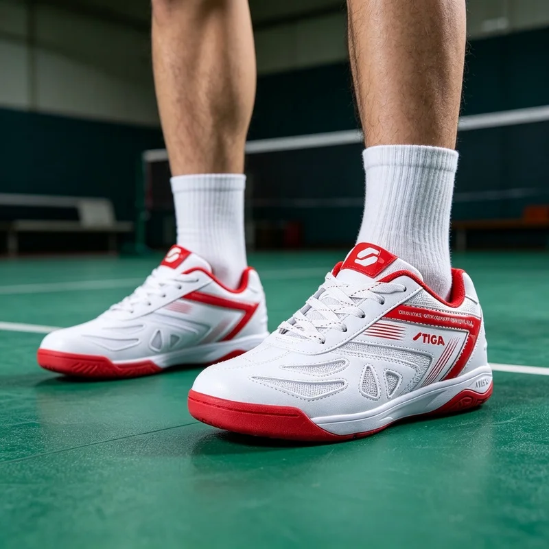 2026 New Trend Table Tennis Shoes Men Light Weight Indoor Court Man Shoe Good Quality Sport Shoes Men Lacing Badminton Shoes