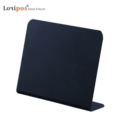 L soporte de etiqueta de precio negro, soporte de etiqueta de exhibición, Mini tablero de menú de tiza para tienda, soporte de letrero líquido para pizarra |   Loripos