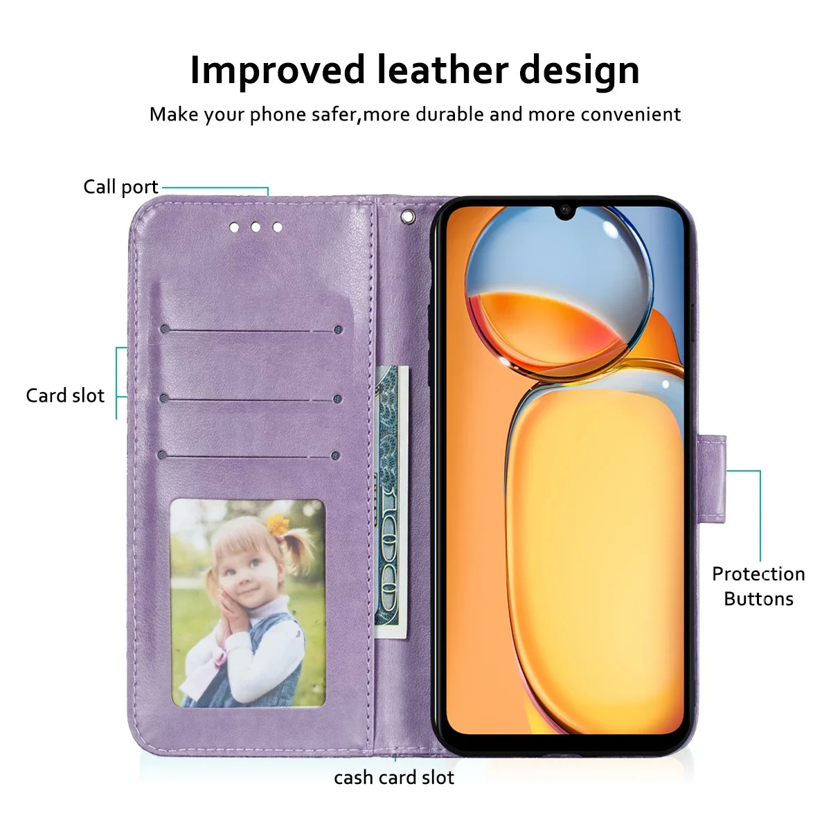 Book Case For Realme Note 50 C63 C61 C67 C53 C51 C35 11 Pro 10  Flower Leather Wallet Flip Cover Stand Card Slots women fashion