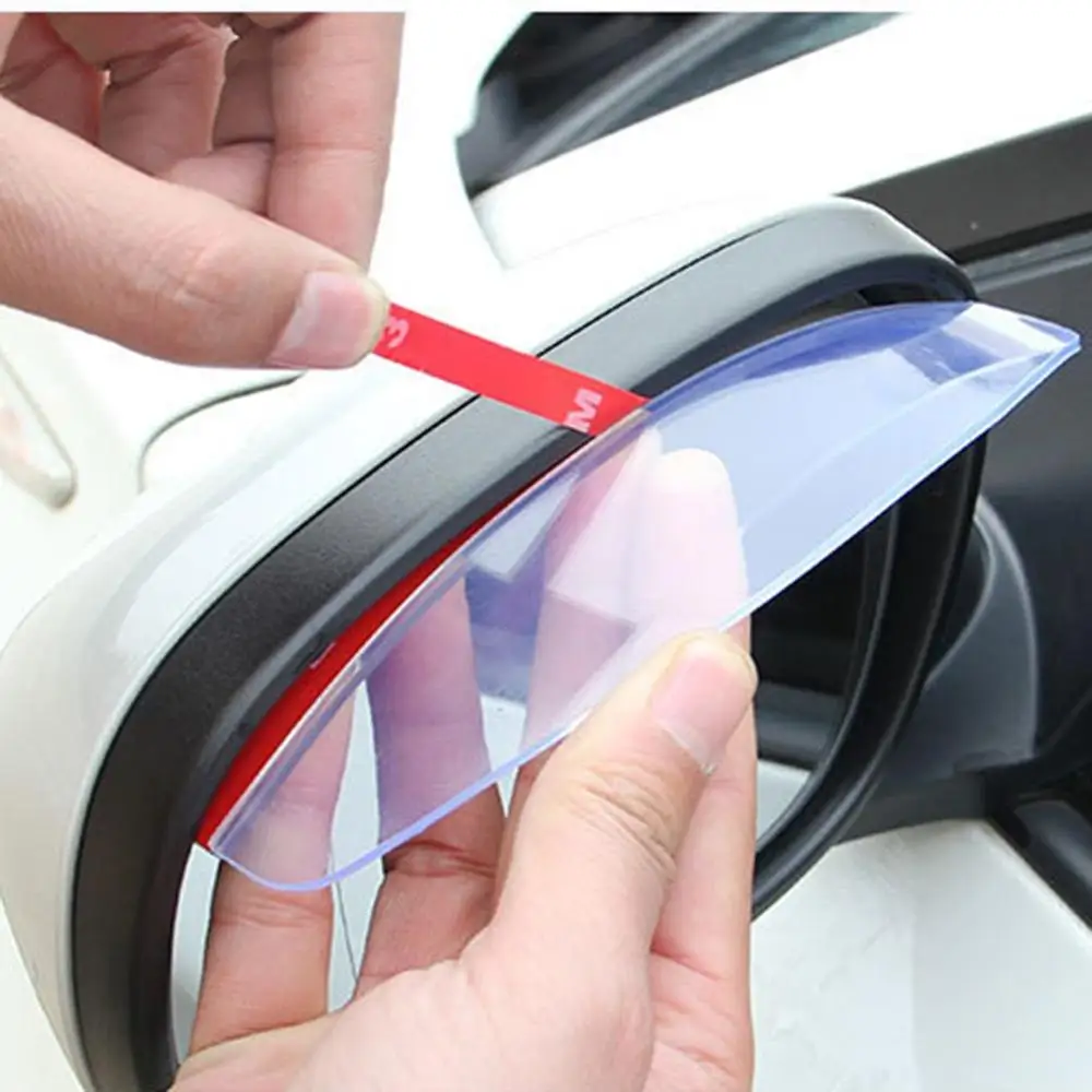 1 Pair Of Car Rearview Mirror Shelters Rainproof Mirrors Rain And Rain Eyebrows Three-dimensional Convex Design