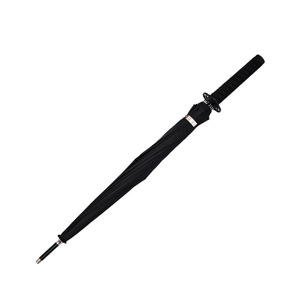 NF Straight Umbrella with Long Handle, Windproof Samurai Sword, Japanese Katana, Ninja-like, Sun, Rain, Diameter105cm, 41 Inches