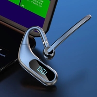 Kj12 Bluetooth Headset Digital Power Display Clear Sound Quality Long Battery Life Business Headset In-ear Comfortable