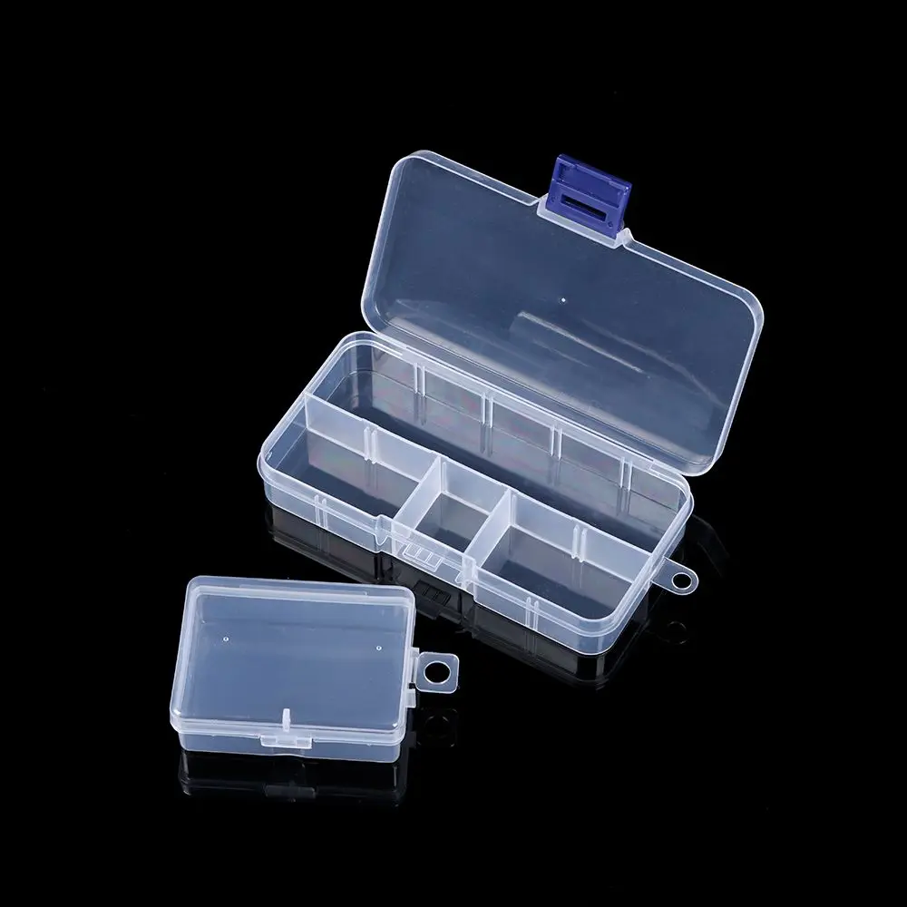 Multi Styles Small Square Clear Plastic Storage Box For Jewelry Diamond Embroidery Craft Bead Pill Home Storage Organization