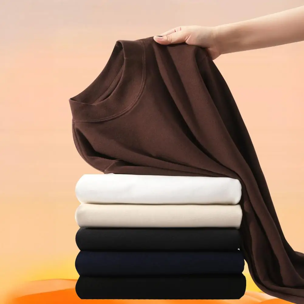 

Утолщенная рубашка, терморубашка с длинным рукавом для мужчин и женщин, футболка с круглым вырезом, пуловер на осень-зиму, теплая одежда на открытом воздухе, топ унисекс